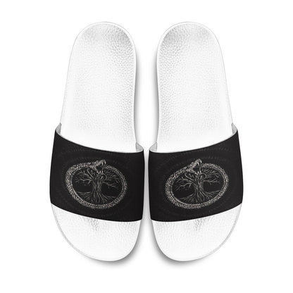 Slide Sandals Ouroboros with Tree of Life Slide Sandals