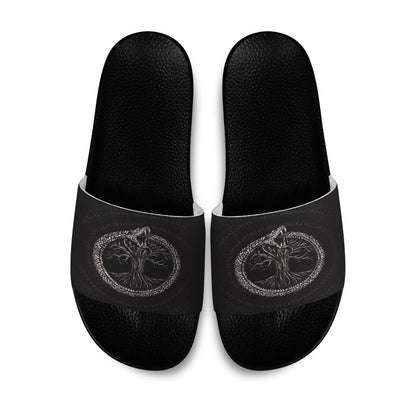 Slide Sandals Ouroboros with Tree of Life Slide Sandals