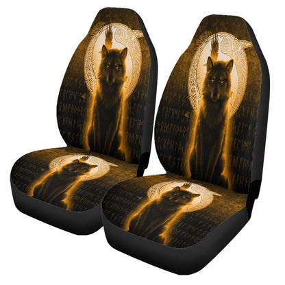 Car Seat Covers Fenrir Viking Wolf Gold Version Car Seat Covers