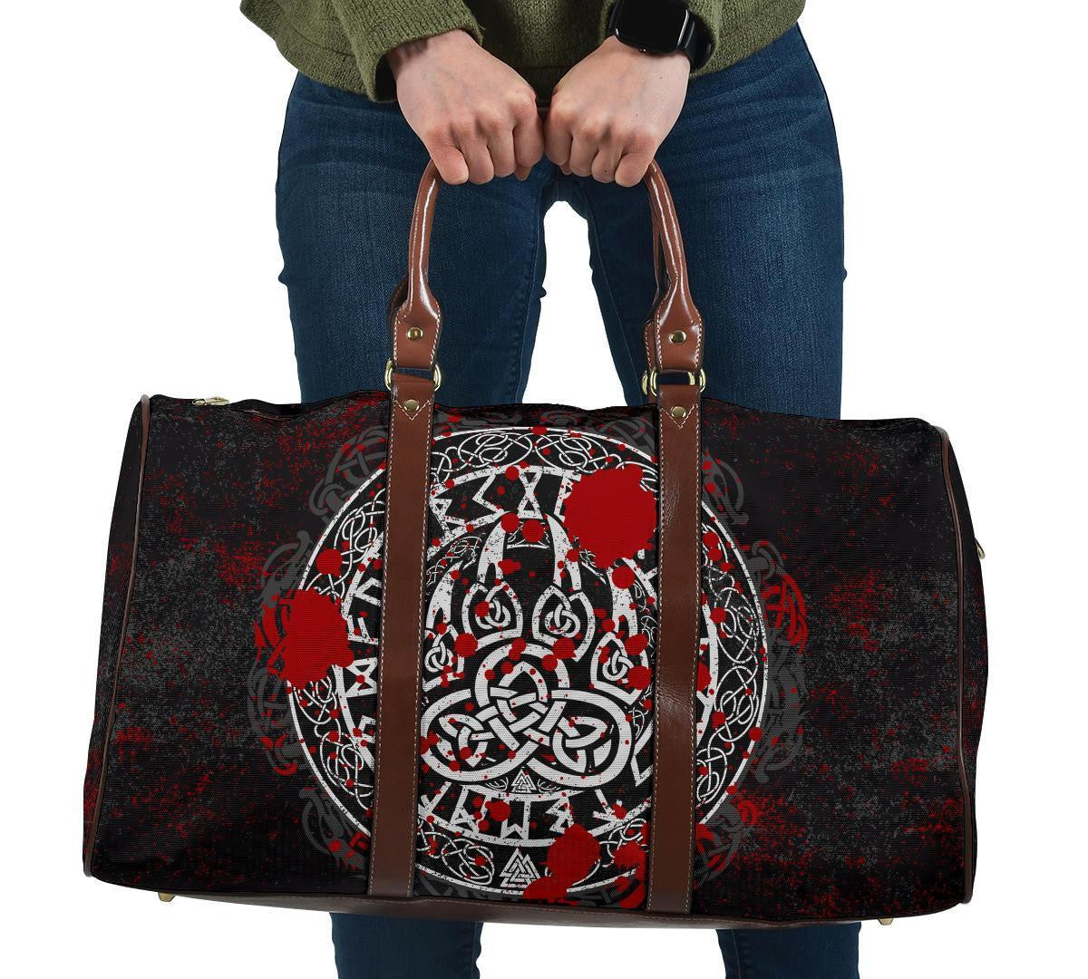 Travel Bag Viking Bear Claws Blood Tattoo