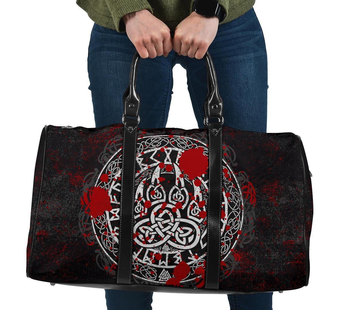 Travel Bag Viking Bear Claws Blood Tattoo