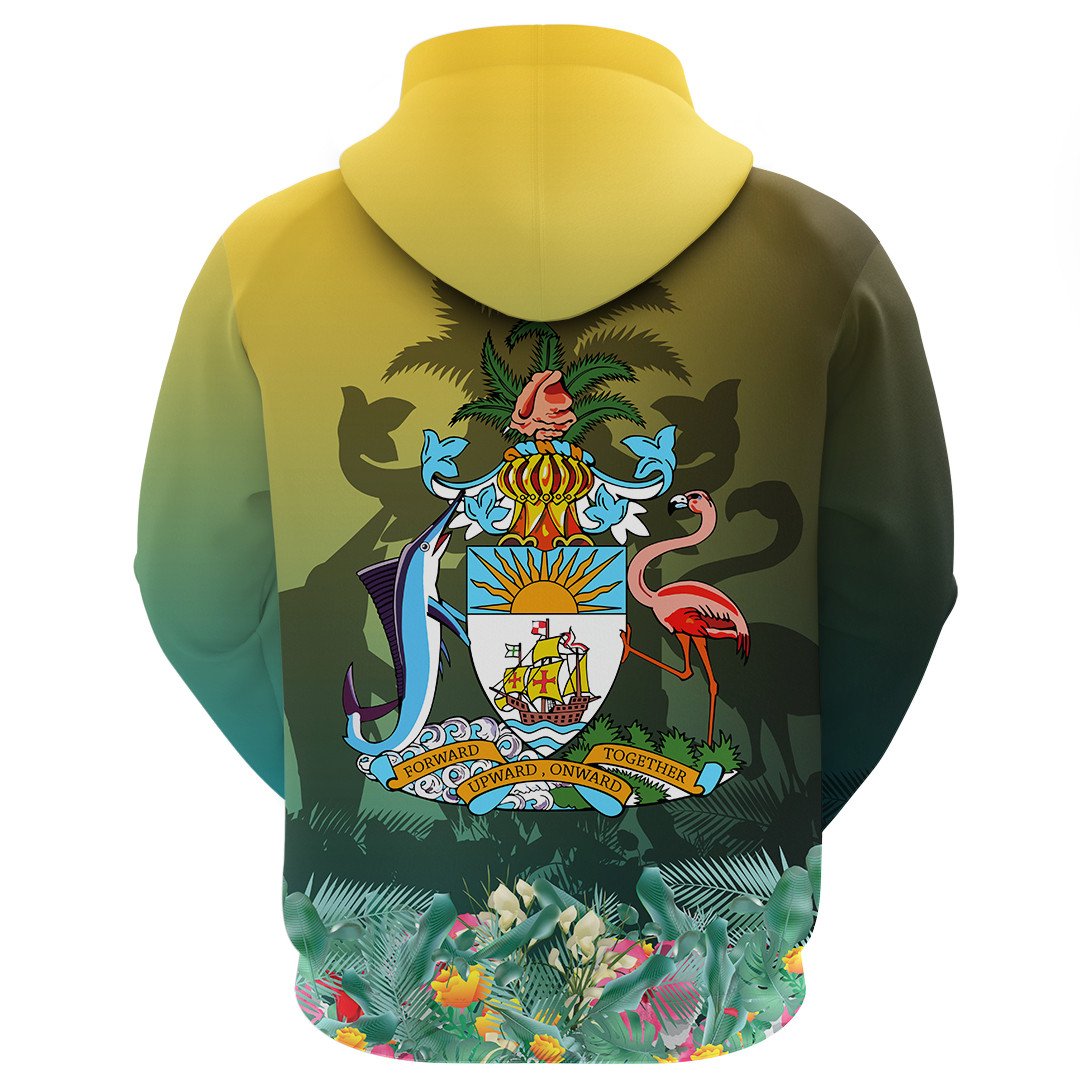 Bahamas Flag and Coat of Arms Special Style Hoodie