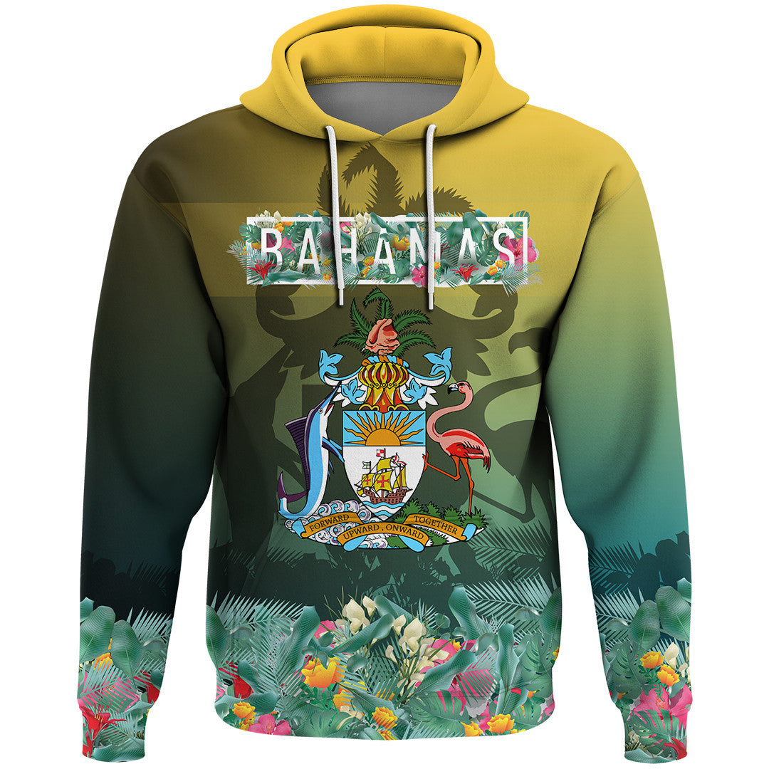 Bahamas Flag and Coat of Arms Special Style Hoodie