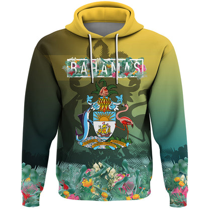Bahamas Flag and Coat of Arms Special Style Hoodie