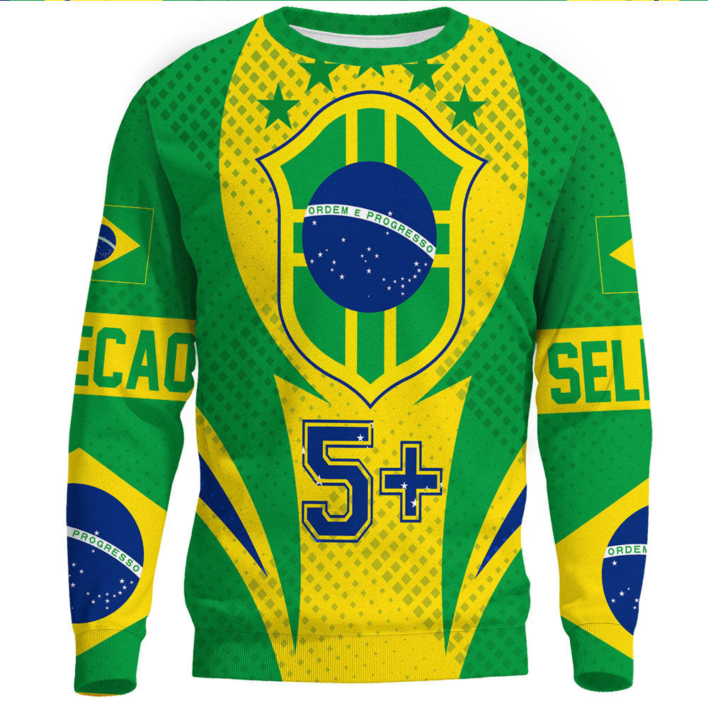 Clothing Brazil Action Flag Style Sport Sweatshirts