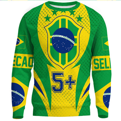 Clothing Brazil Action Flag Style Sport Sweatshirts