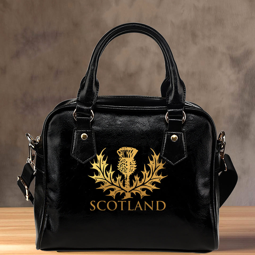 Shoulder Handbag Scottish Gold Thistle Shoulder Handbag