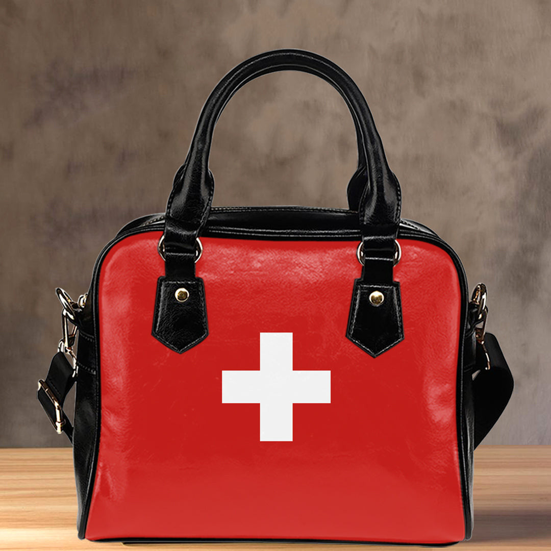 Shoulder Handbag Flag Of Switzerland Shoulder Handbag
