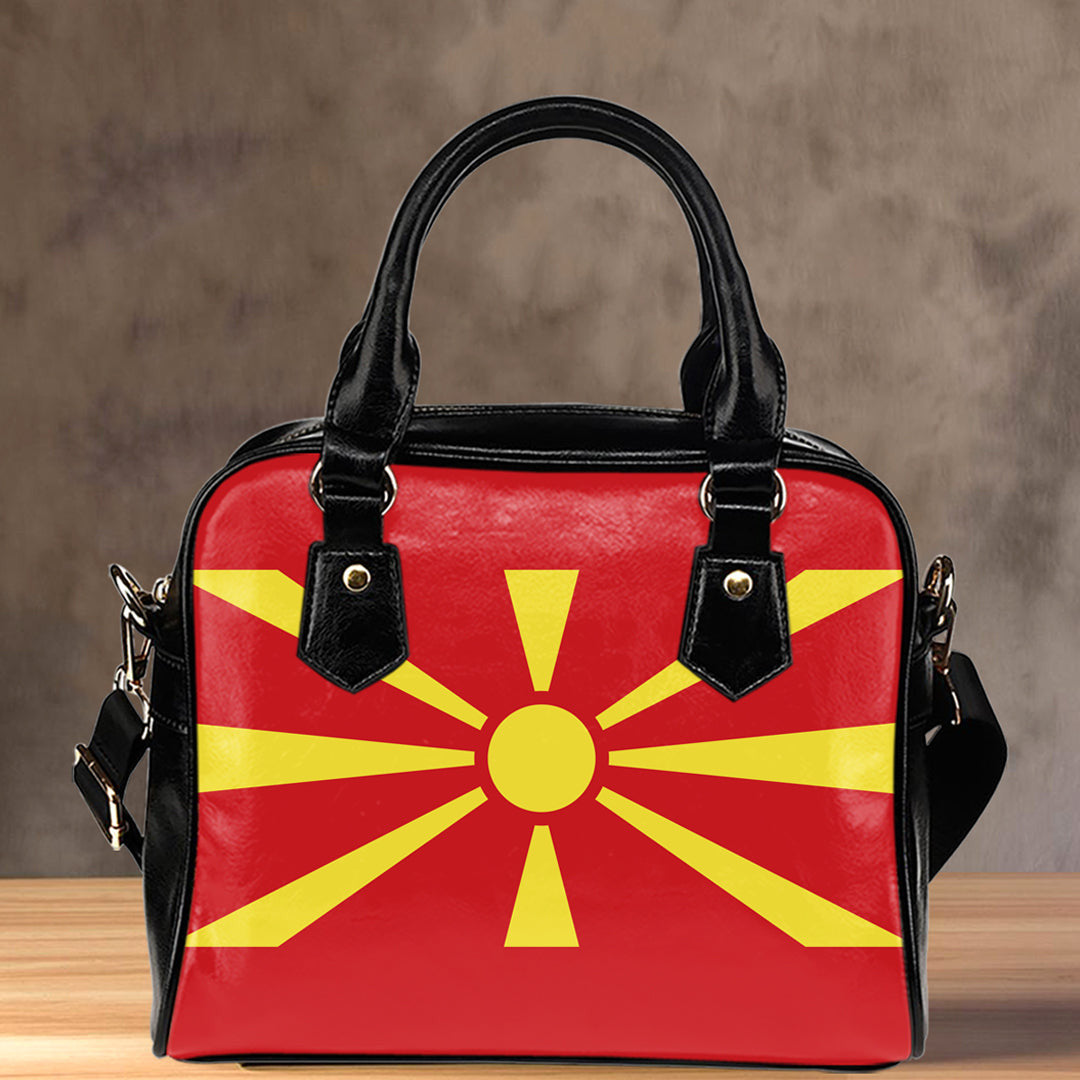 Shoulder Handbag Flag Of North Macedonia Shoulder Handbag