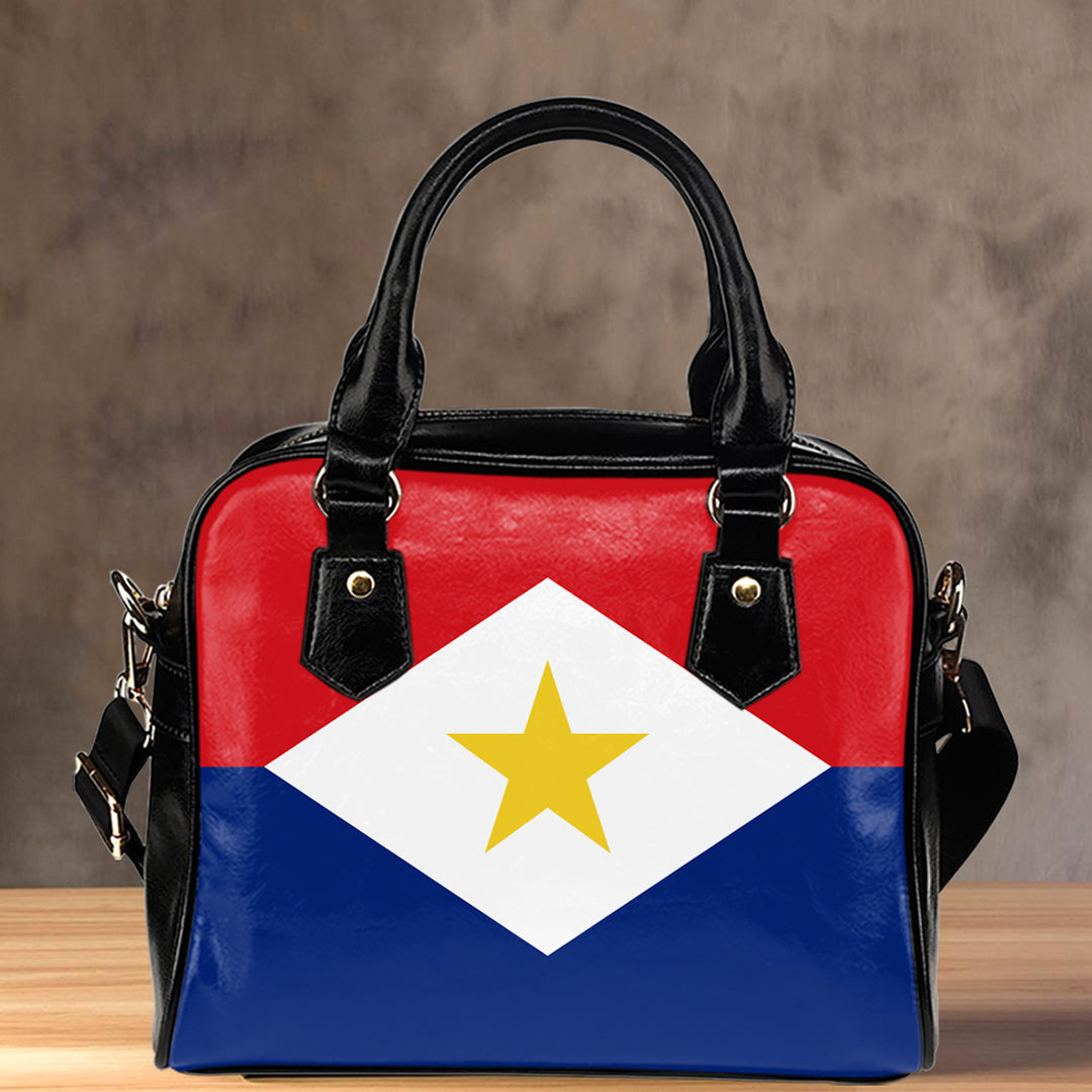 Shoulder Handbag Flag Of Saba Shoulder Handbag
