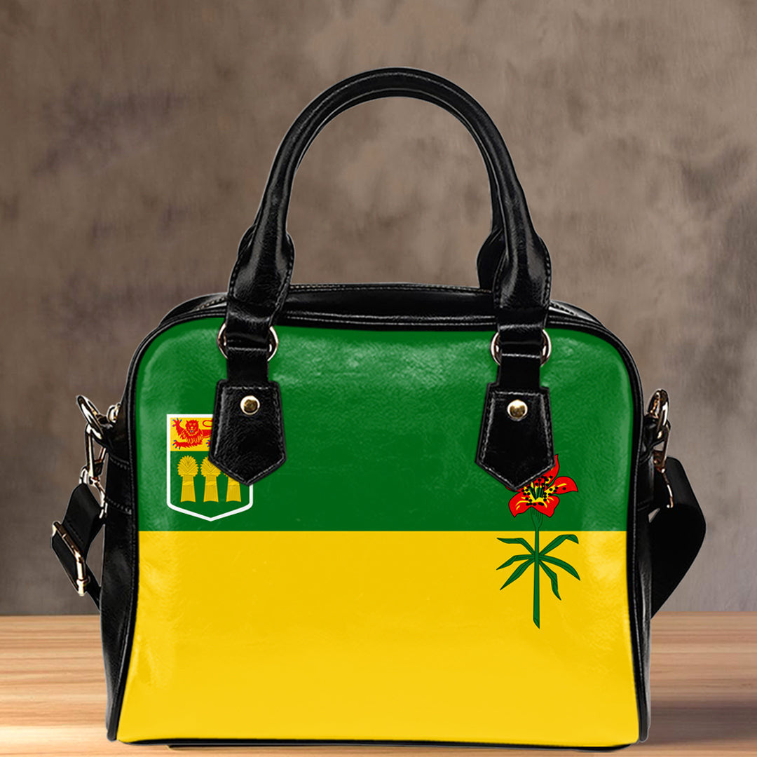 Shoulder Handbag Canada Flag Of Saskatchewan Shoulder Handbag