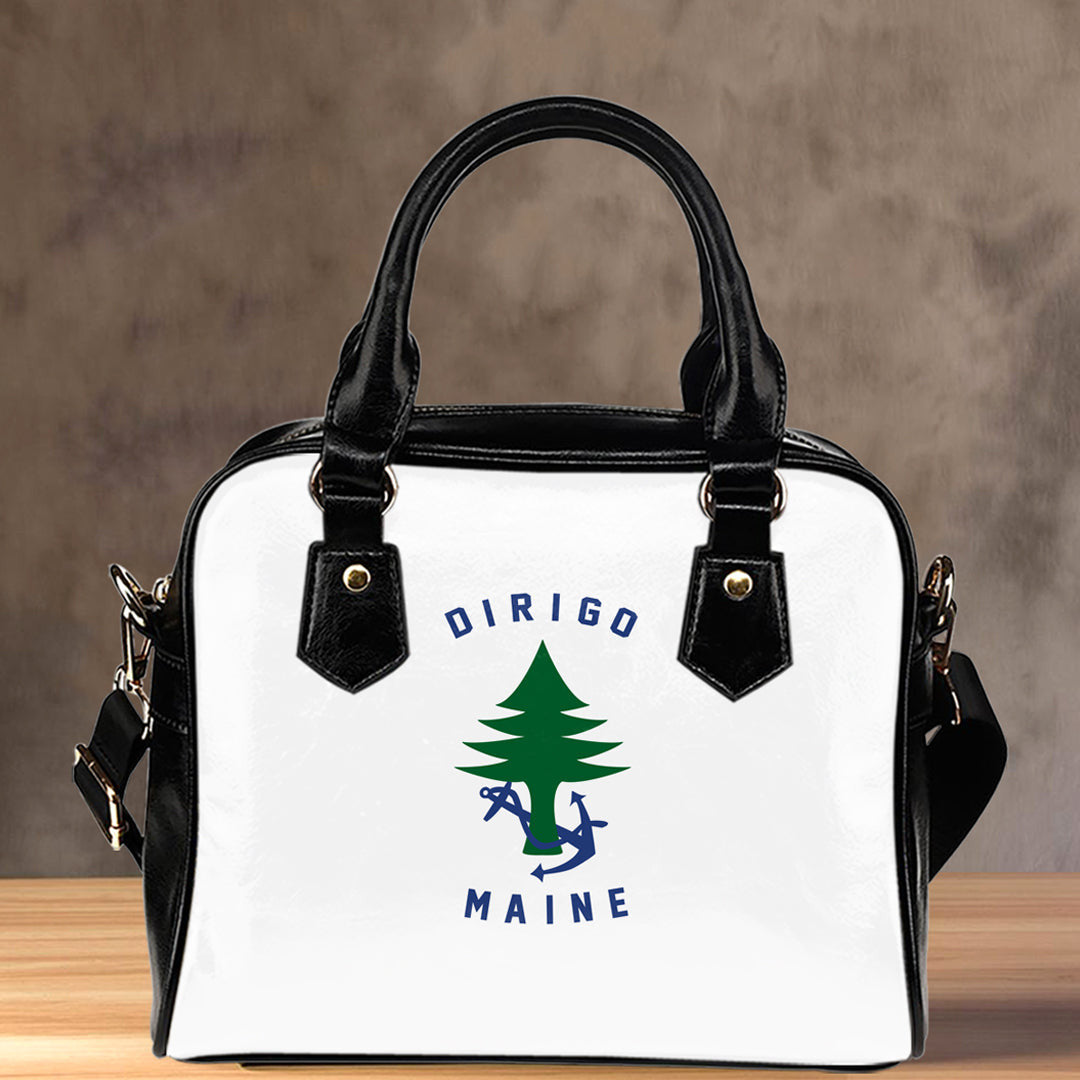 Shoulder Handbag Flag Of Naval Ensign Of Maine Shoulder Handbag