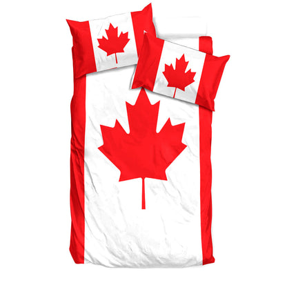 Flag of Canada Printed Bedding Set Canada Proud Bedding Set