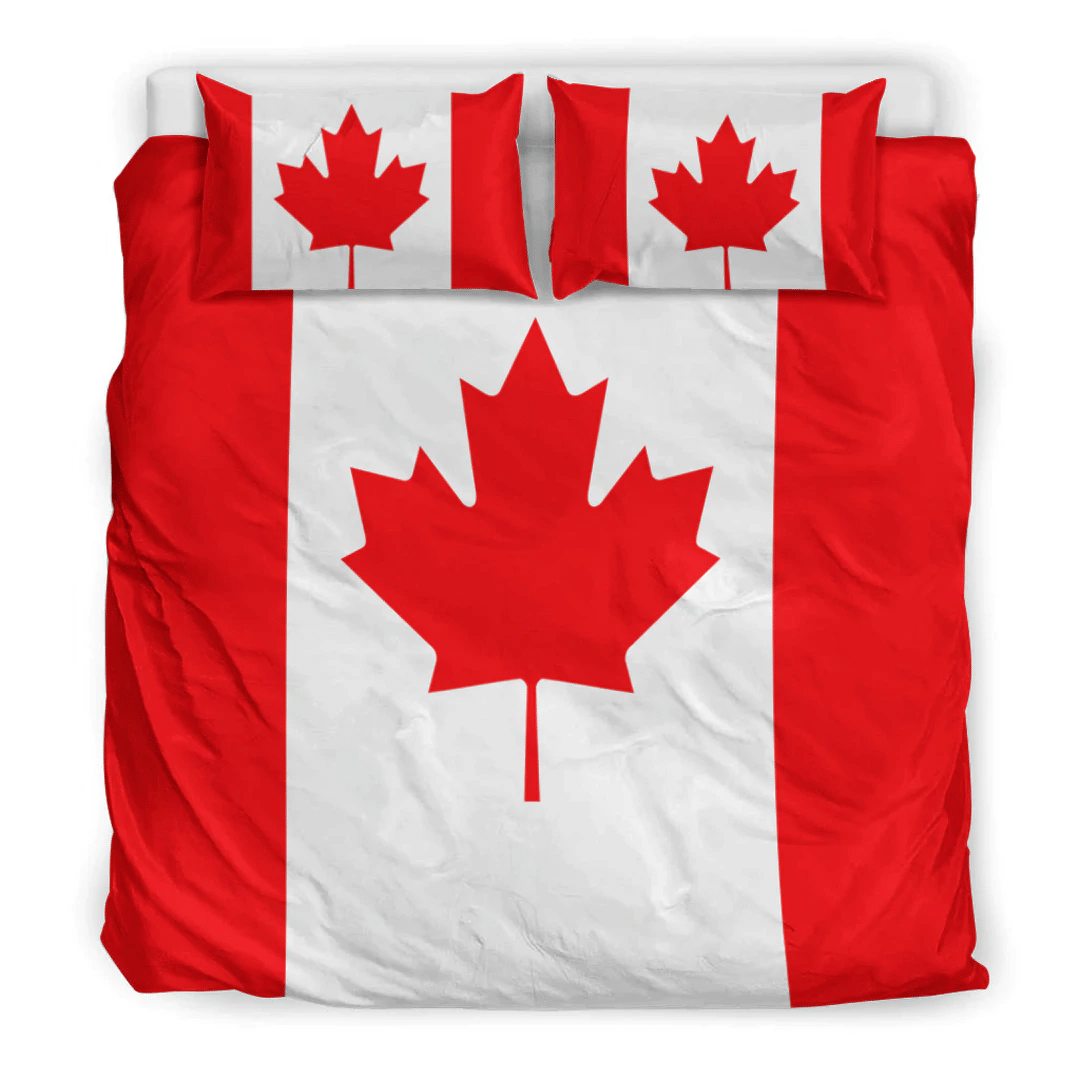Flag of Canada Printed Bedding Set Canada Proud Bedding Set