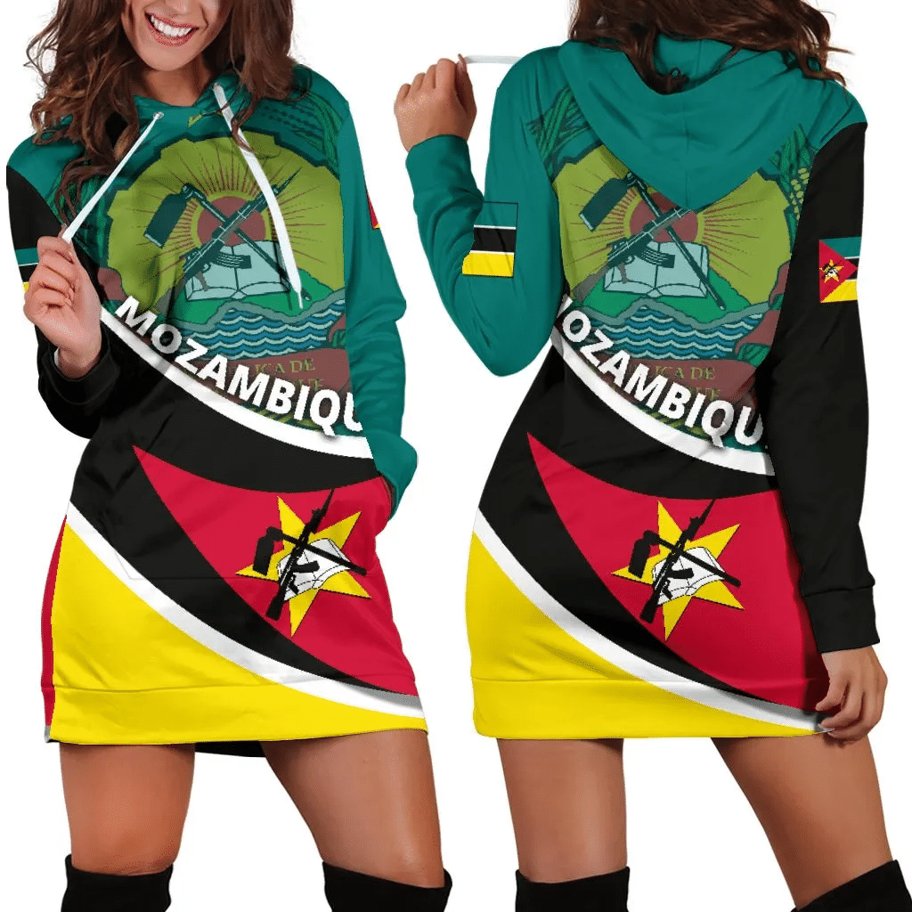 Mozambique Hoodie Dress Road to Hometown K4