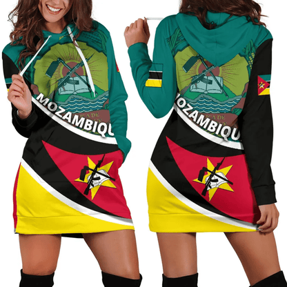 Mozambique Hoodie Dress Road to Hometown K4