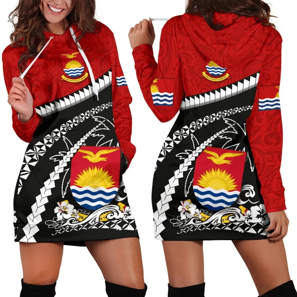 Kiribati Women Hoodie Dress Road to Hometown K4