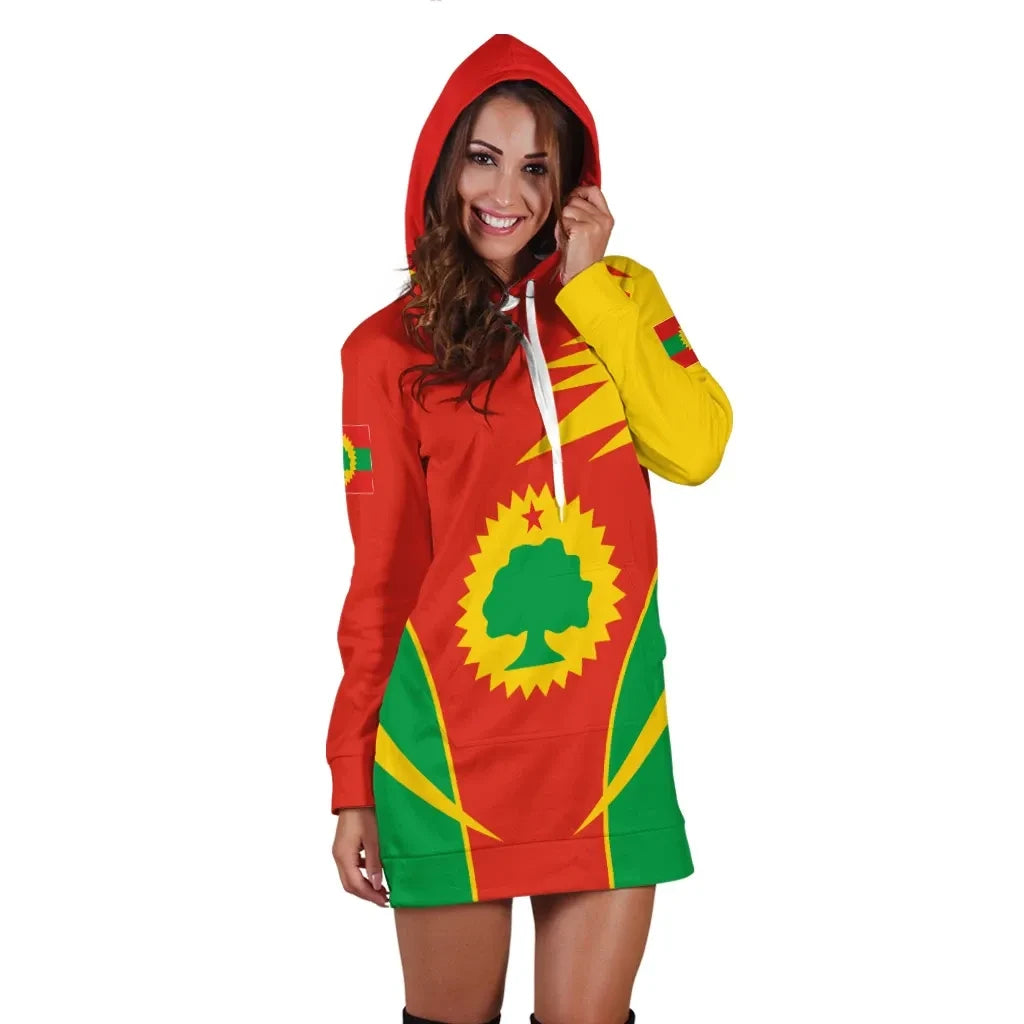 Oromo Hoodie Dress Flag Active