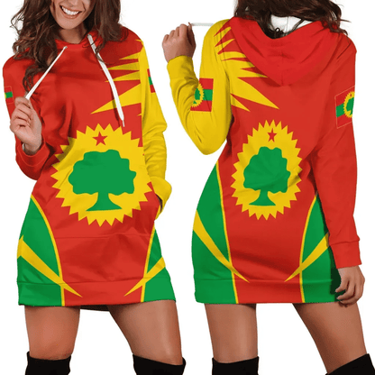 Oromo Hoodie Dress Flag Active