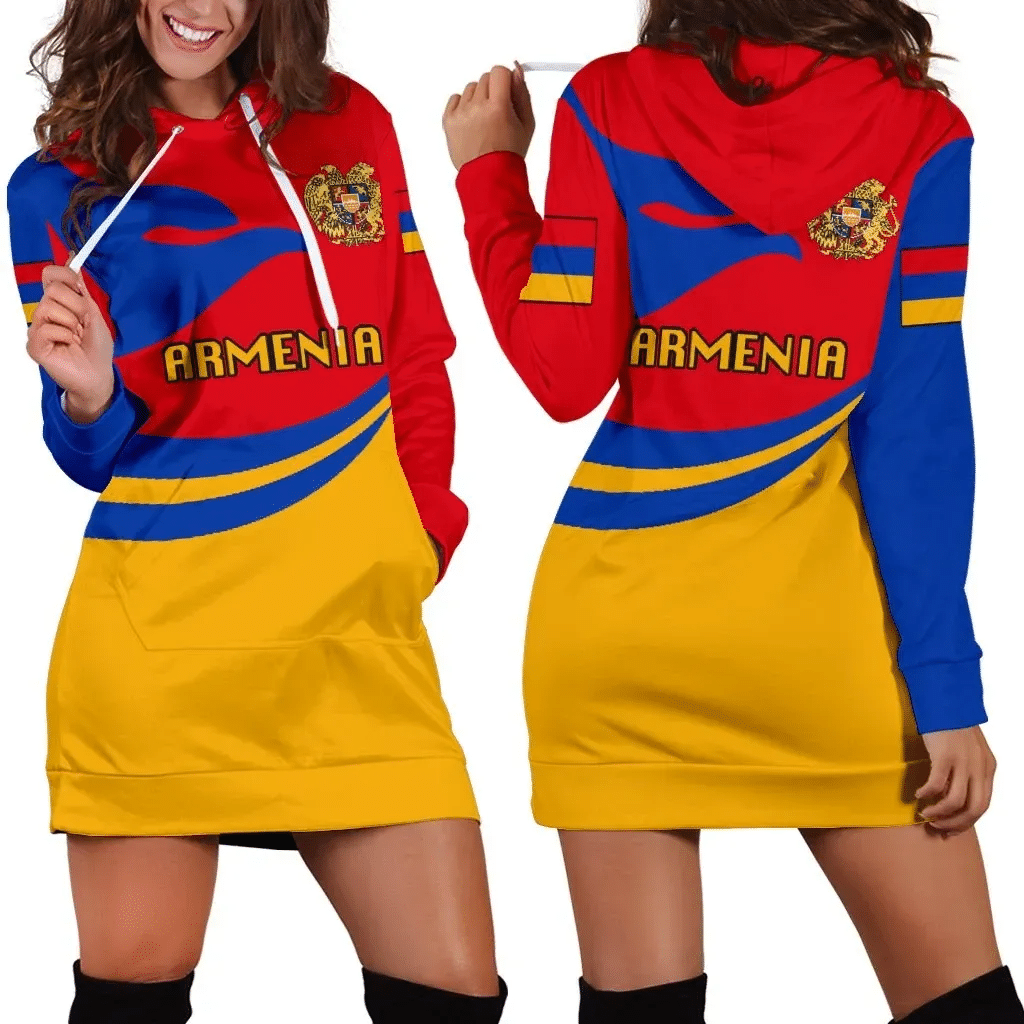 Armenia Women Hoodie Dress Proud Version K4