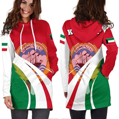 Kuwait Hoodie Dress Flag Original Basic