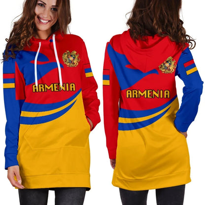 Armenia Women Hoodie Dress Proud Version K4