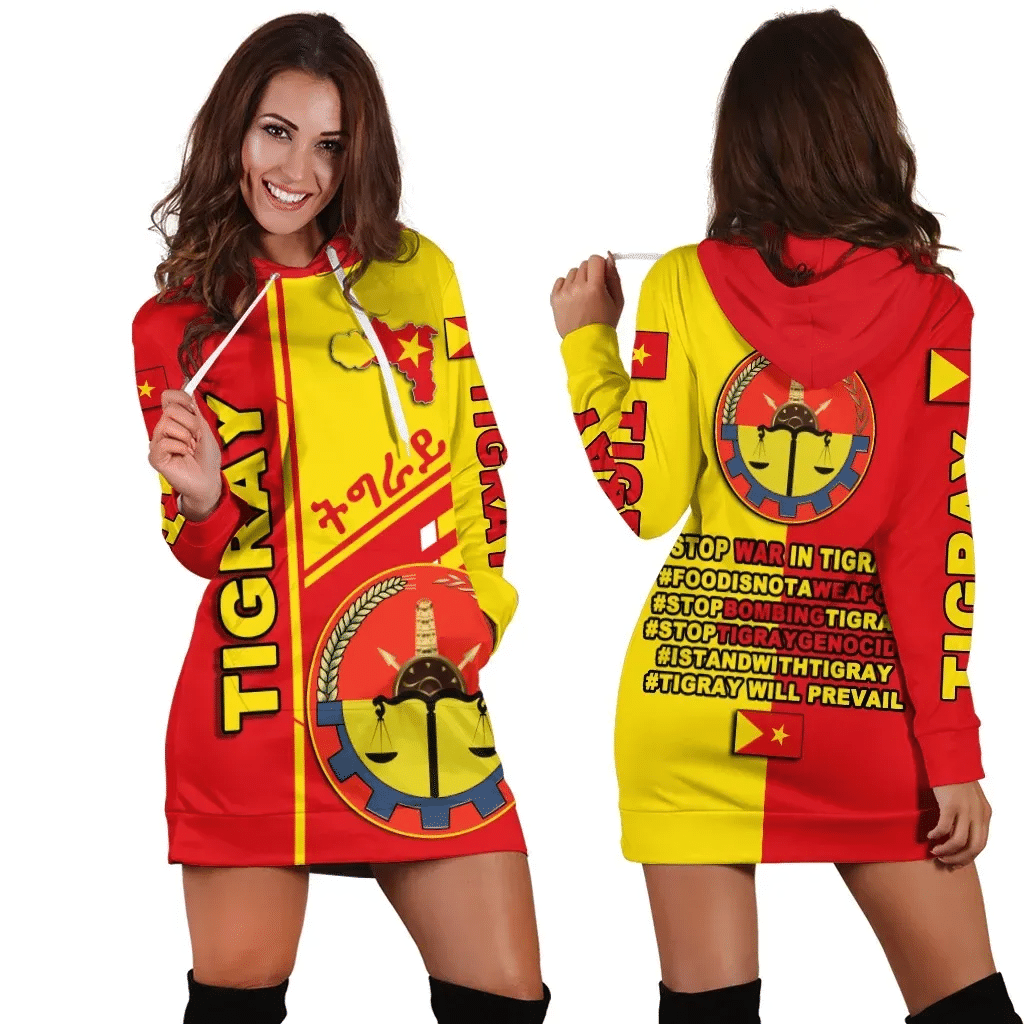 Tigray Hashtags Hoodie Dress