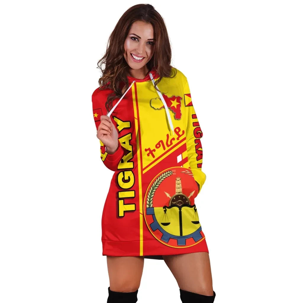 Tigray Hashtags Hoodie Dress