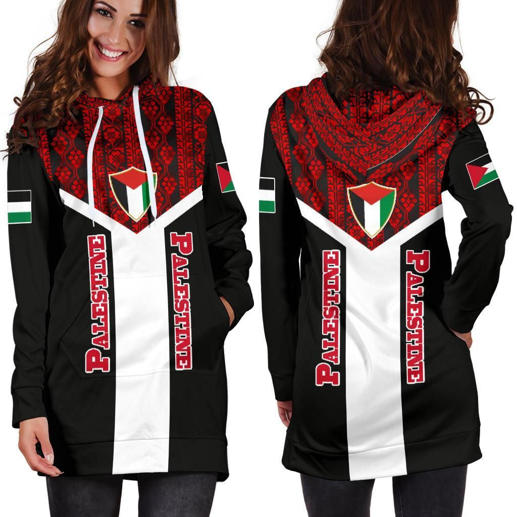 Palestine Hoodie Dress Rising
