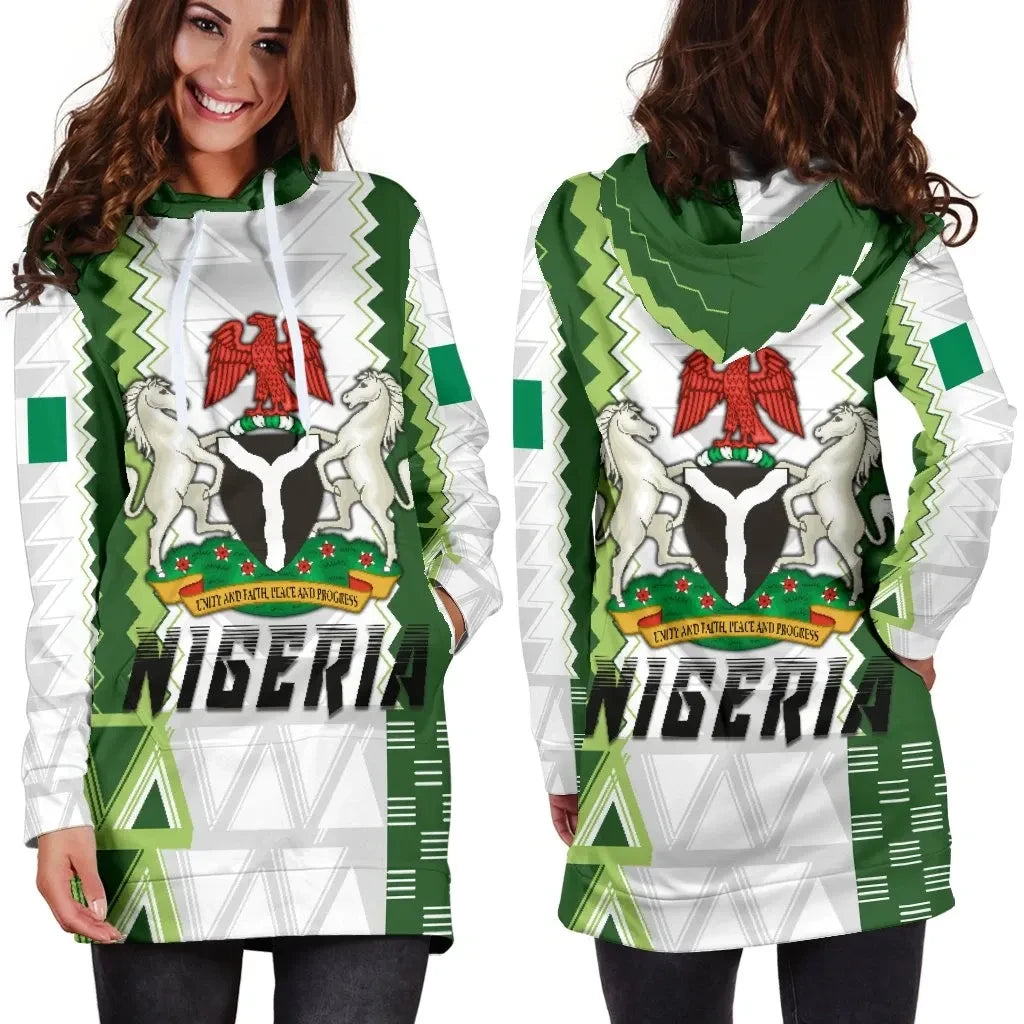 Nigeria Women's Hoodie Dress Simple Sport Version TH5