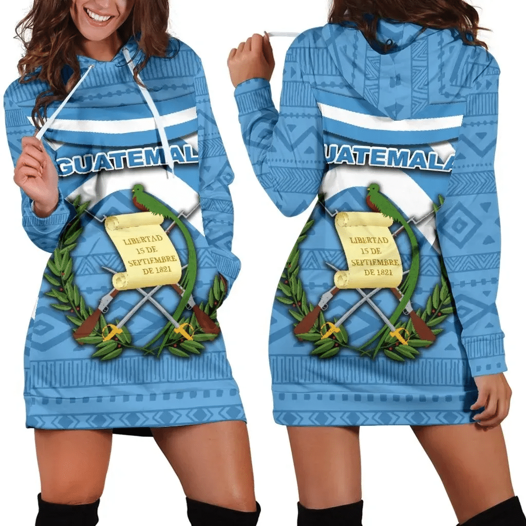 Guatemala Women Hoodie Dress Vibes Version K8