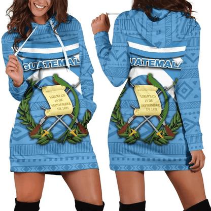 Guatemala Women Hoodie Dress Vibes Version K8