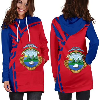 Costa Rica Hoodie Dress Premium Style Th5