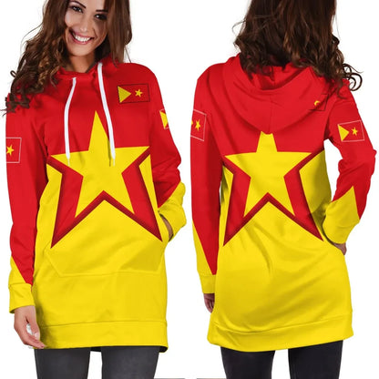Tigray Hoodie Dress Flag Star