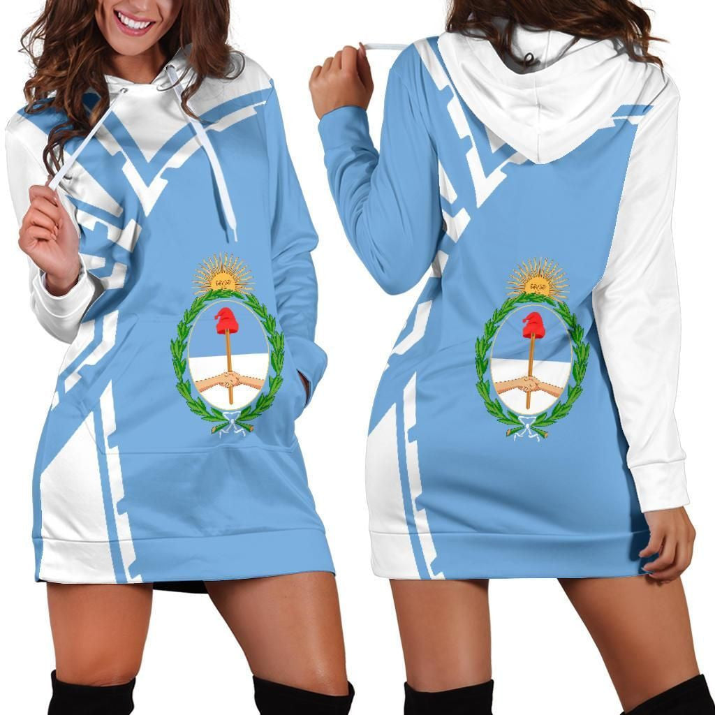 Argentina Hoodie Dress Premium Style Th5