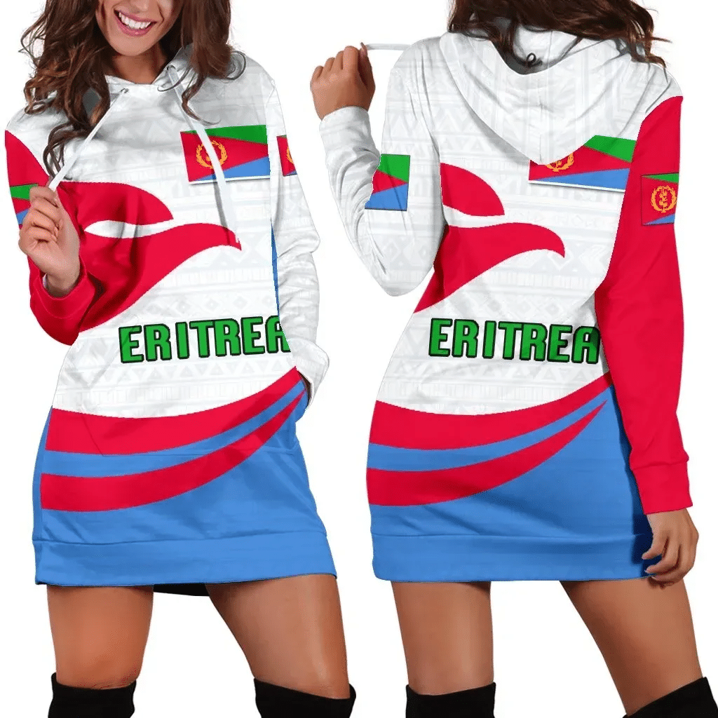 Eritrea Women Hoodie Dress Proud Version K4