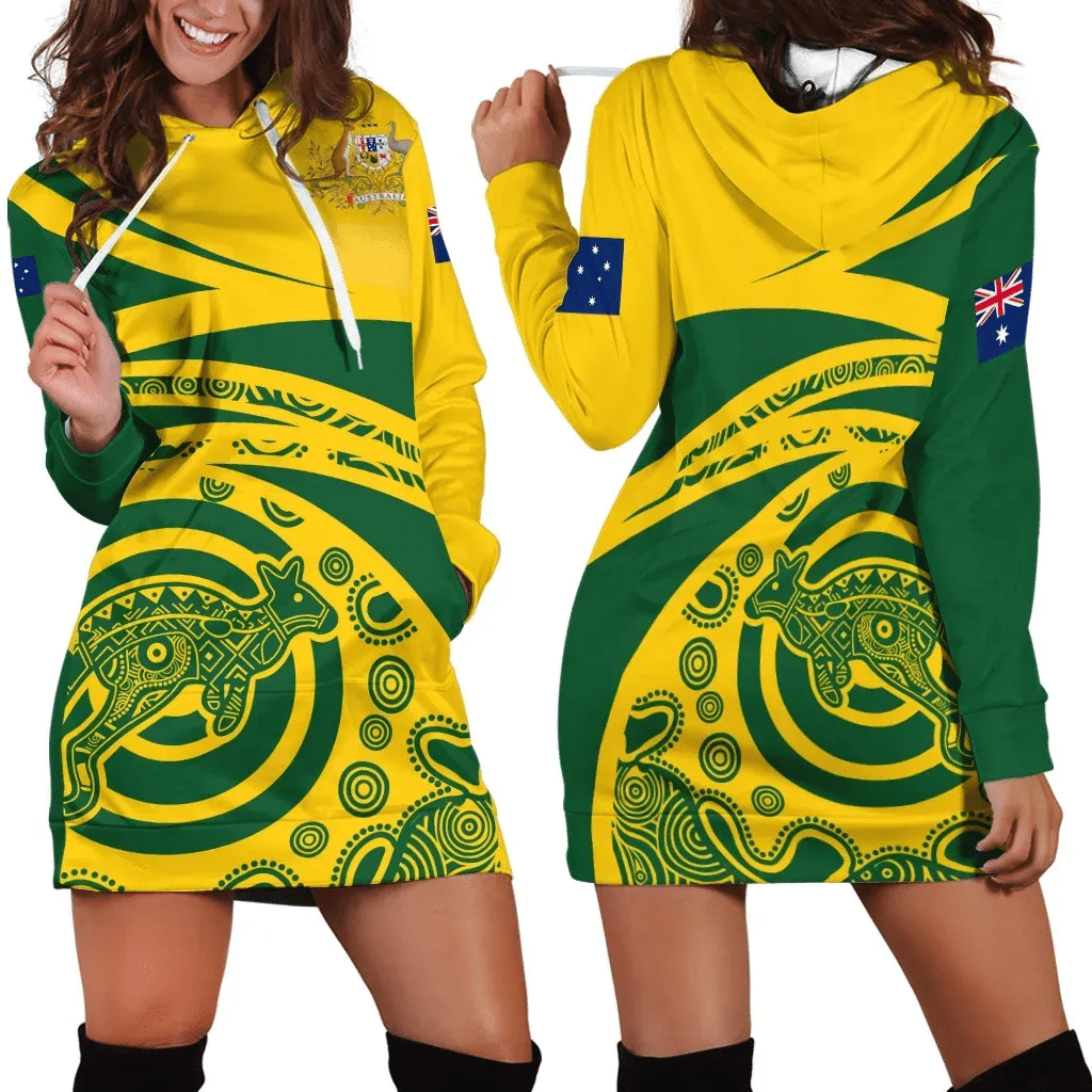 Australia Hoodie Dress N Kangaroo