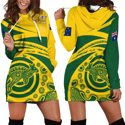 Australia Hoodie Dress N Kangaroo