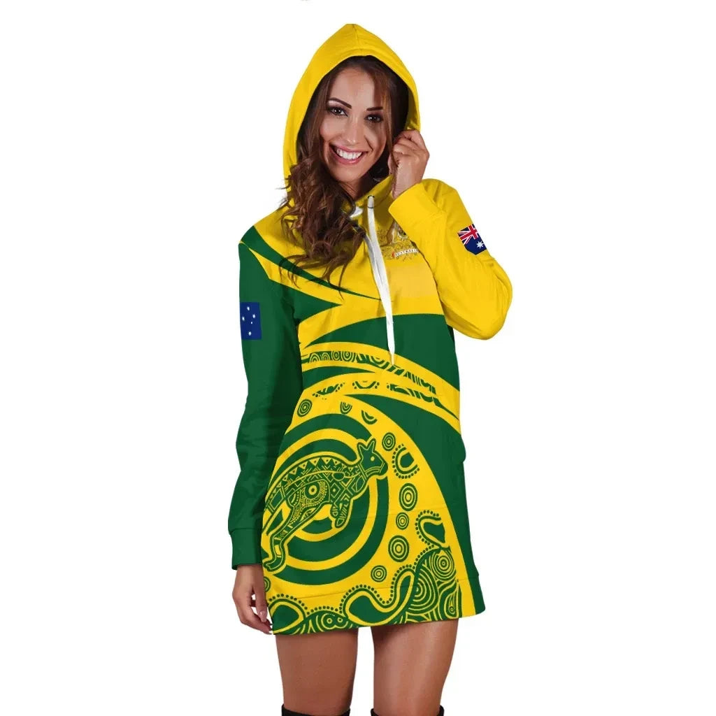 Australia Hoodie Dress N Kangaroo