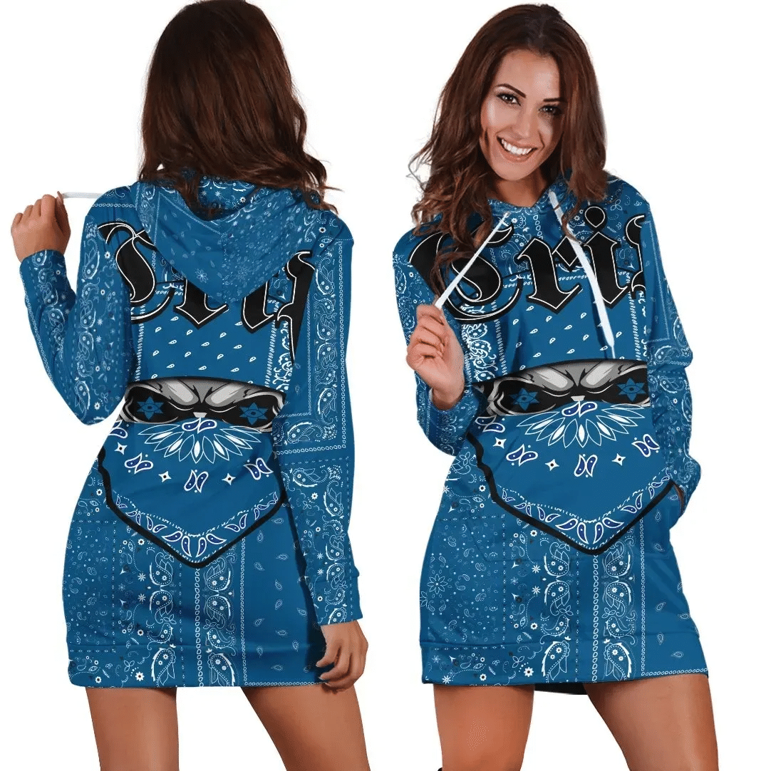 Crips Gang Hoodie Dress Special Skull