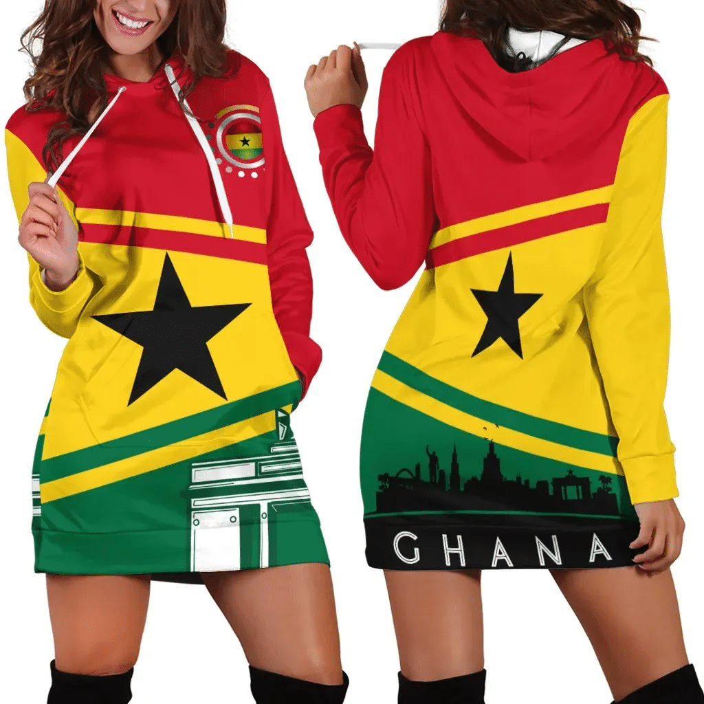 Hoodie Dress Ghana Independence Day B