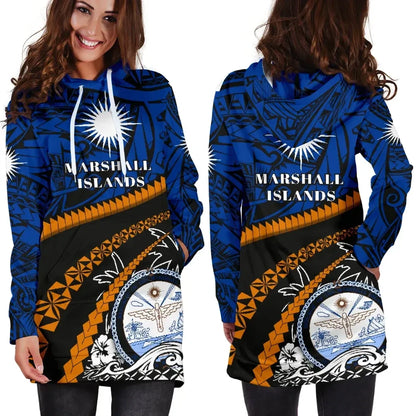 Marshall Islands Women Hoodie Dress Road to Hometown K4