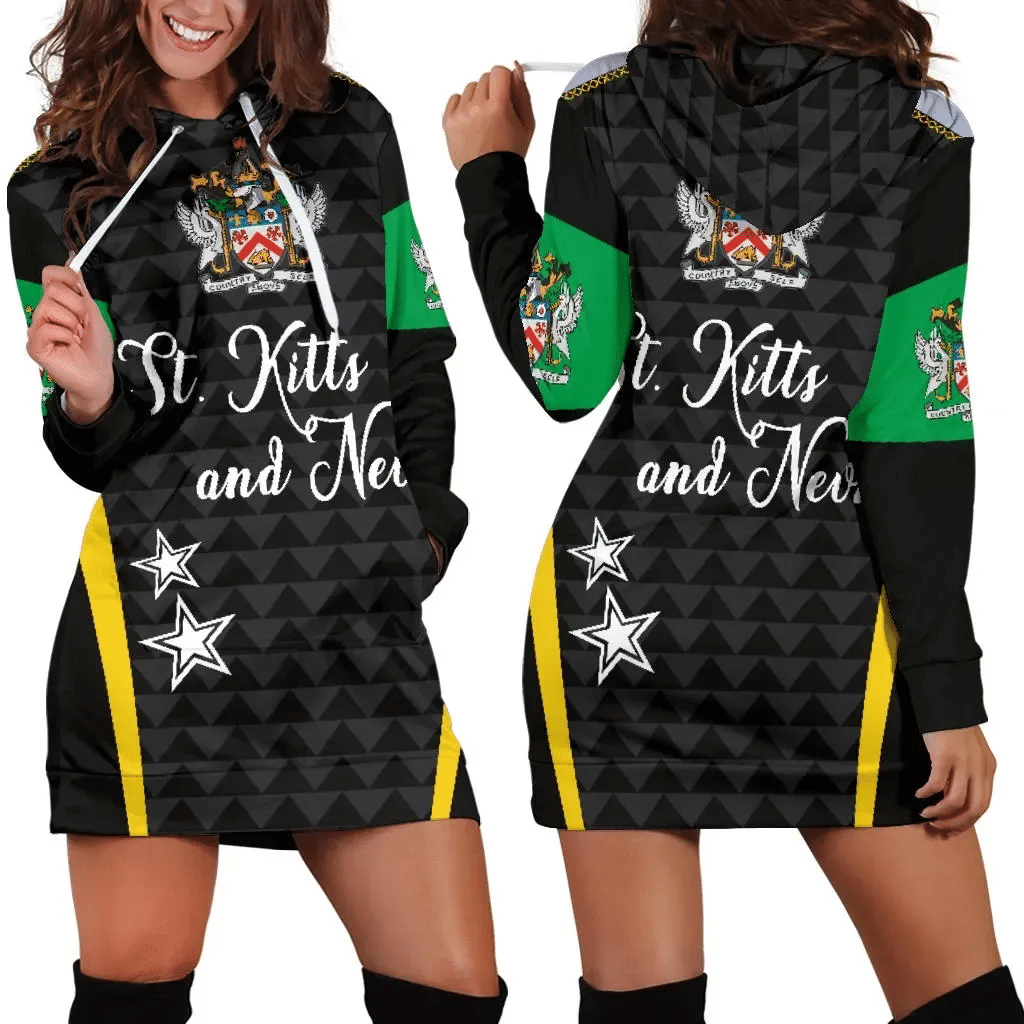 Saint Kitts and Nevis Hoodie Dress Exclusive Edition K4