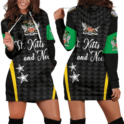 Saint Kitts and Nevis Hoodie Dress Exclusive Edition K4