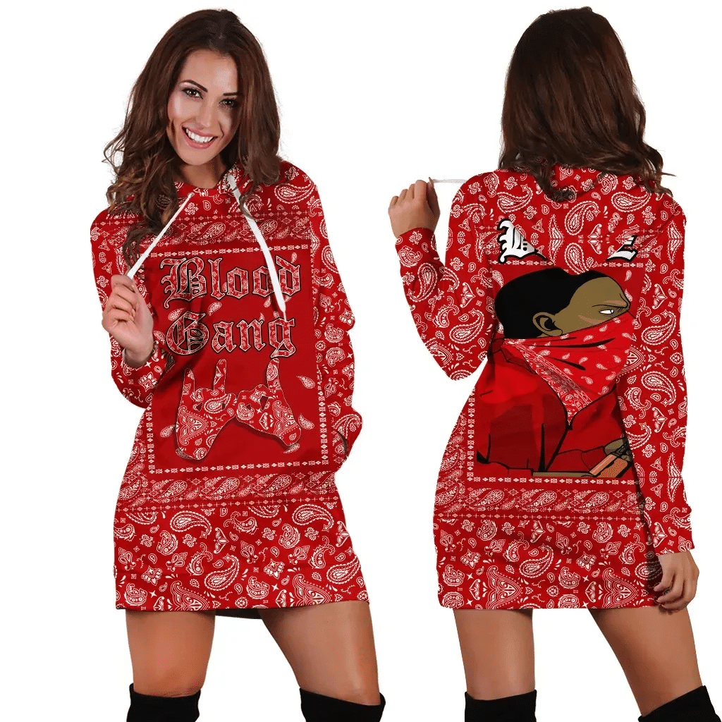 Blood Gang Hoodie Dress