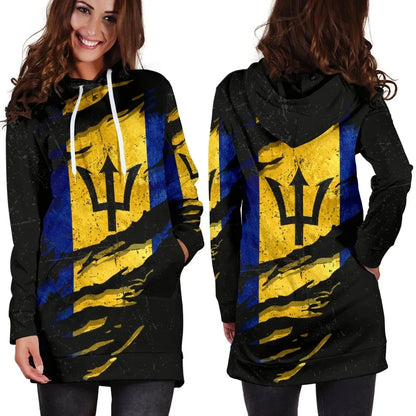 Barbados In Me Women's Hoodie Dress Special Grunge Style
