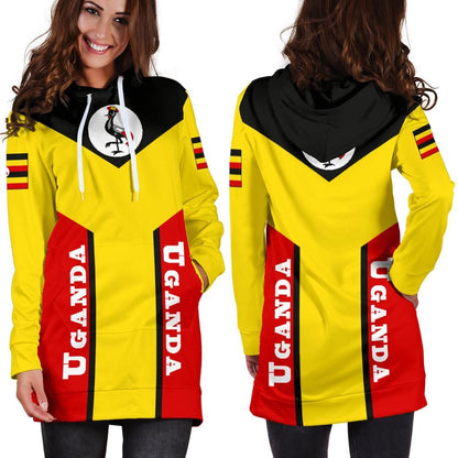 Uganda Hoodie Dress Rising