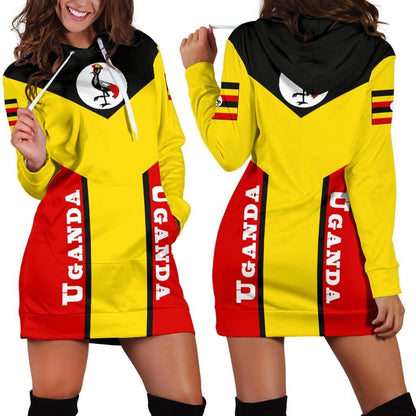 Uganda Hoodie Dress Rising
