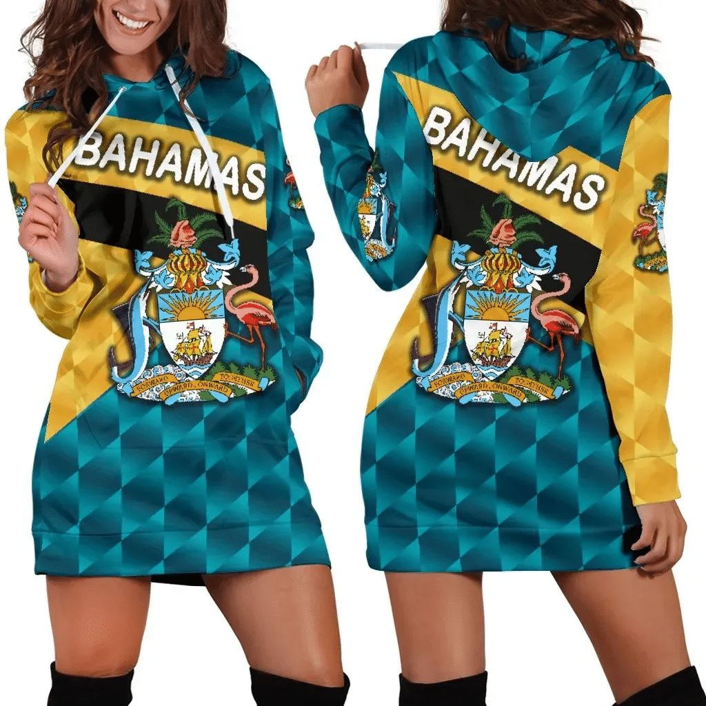 Bahamas Sporty Women Hoodie Dress Style K8