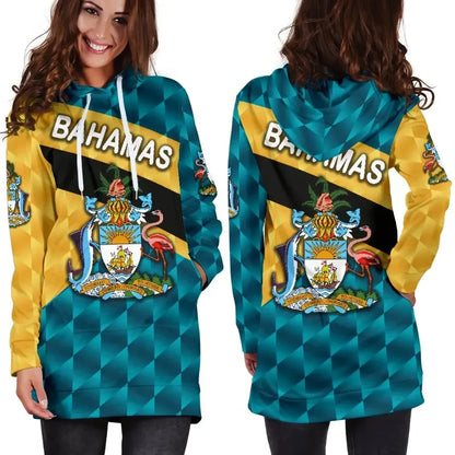 Bahamas Sporty Women Hoodie Dress Style K8